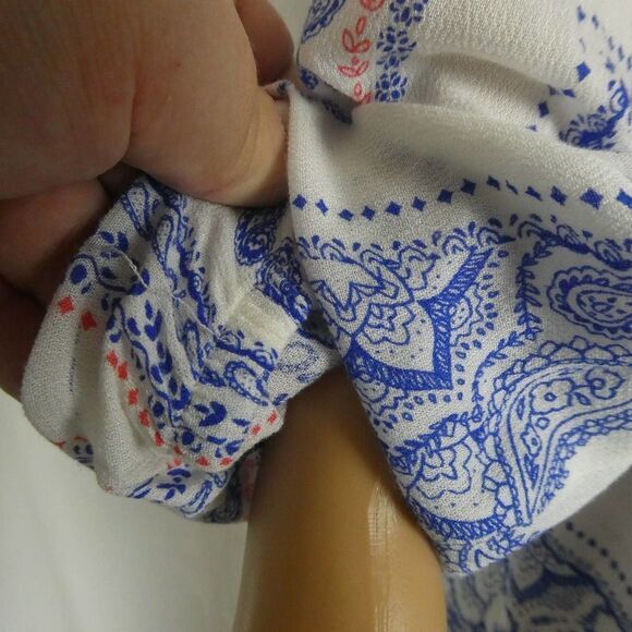 Lovers + Friends Carmella Romper Off the Shoulder Ruffle Floral Long Sleeve Sm - Picture 8 of 12